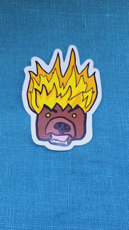 This Dog/Bear is on Fire